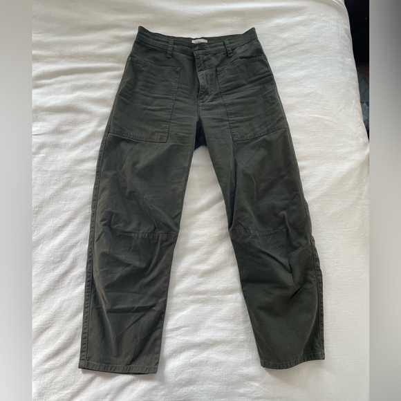 Velvet by Graham & Spencer Brylie Sanded Twill Utility Pant Cypress Barrel EUC - Picture 8 of 10